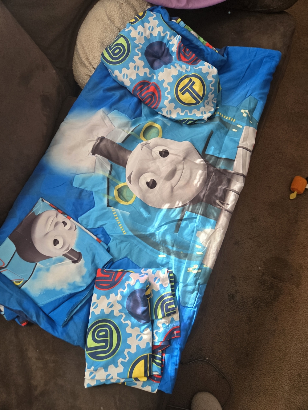 Thomas & Friends Blue Kids Sleeping Bag Set